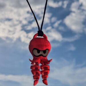 Splatoon Articulating Octoling Necklace